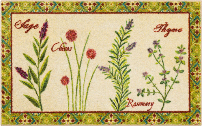 Herb Garden Multicolor Accent Rug