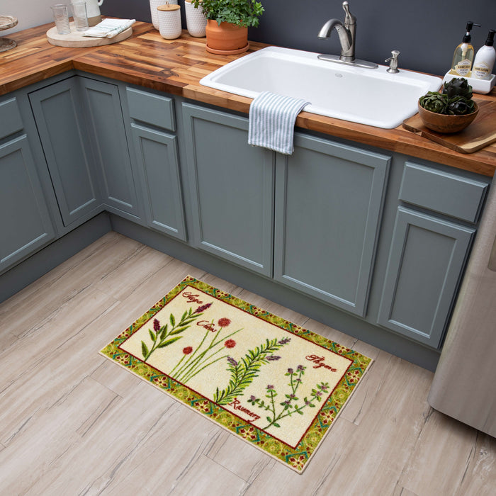 Herb Garden Multicolor Accent Rug