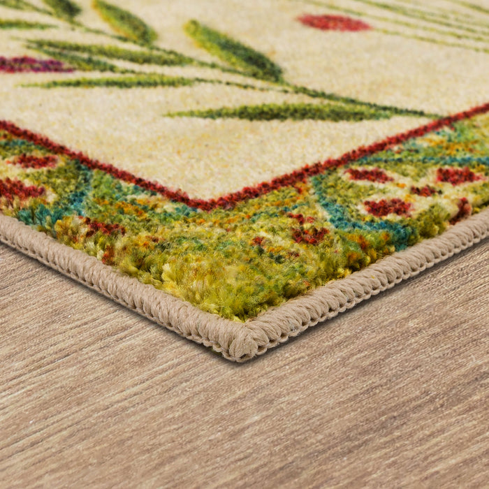 Herb Garden Multicolor Accent Rug