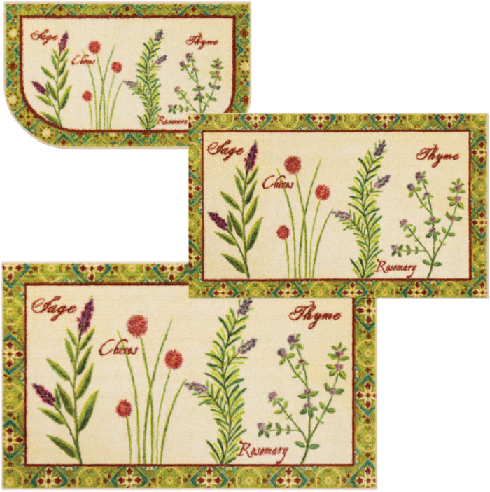 Herb Garden Multicolor Accent Rug