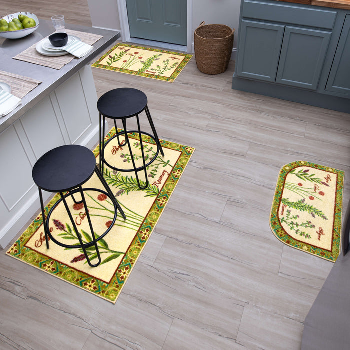 Herb Garden Multicolor Accent Rug