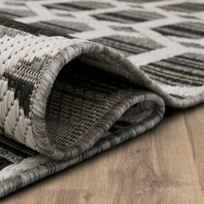 Jackson Trellis Grey Area Rug