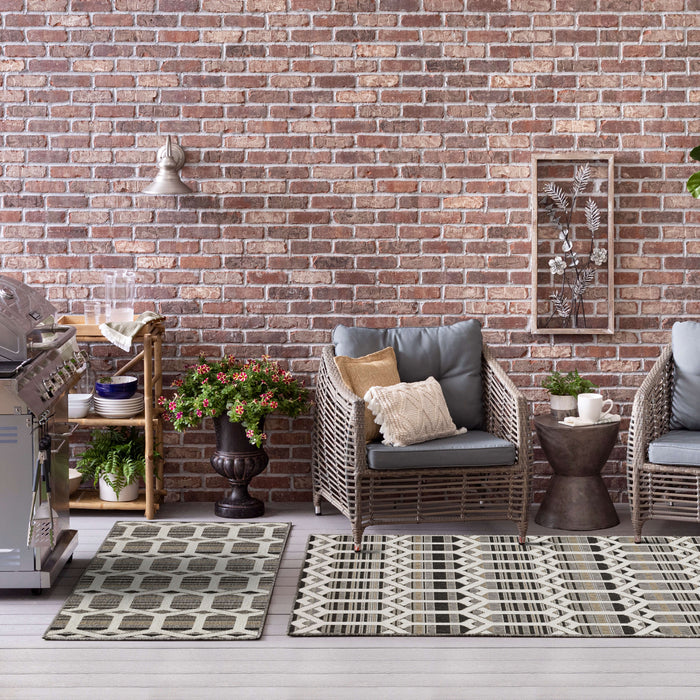 Jackson Trellis Grey Area Rug