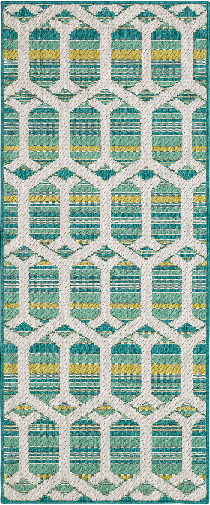 Jackson Trellis Teal Area Rug