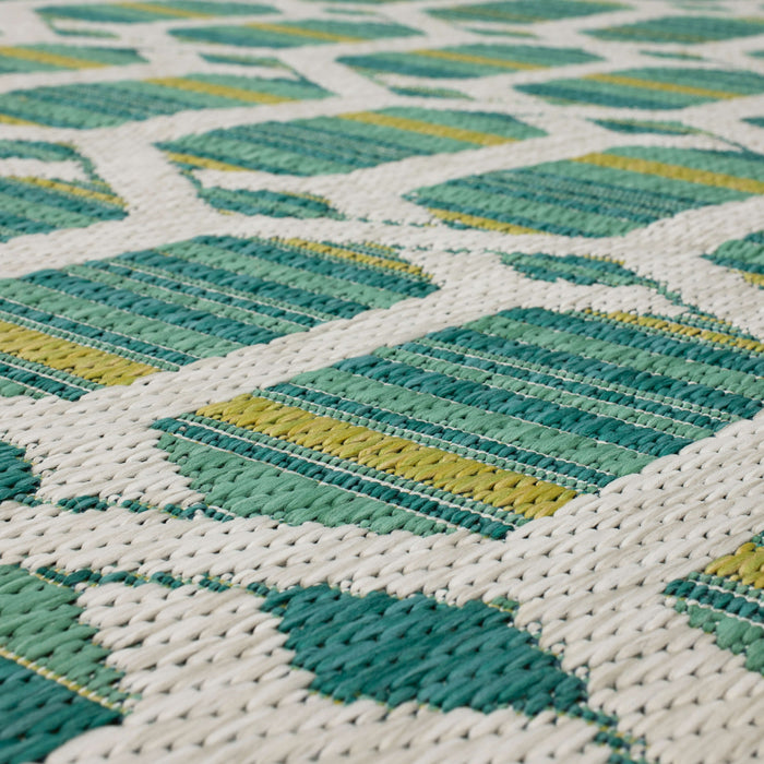 Jackson Trellis Teal Area Rug