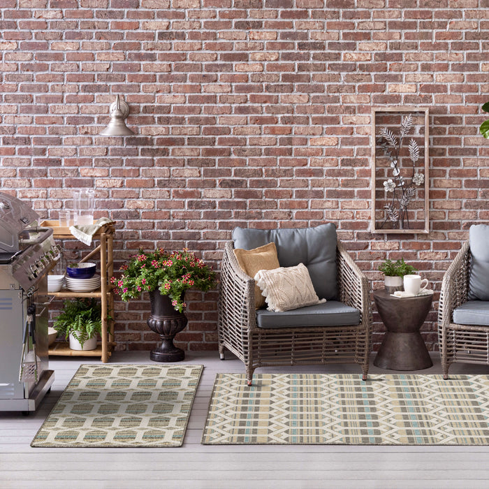 Jackson Trellis Tan Area Rug