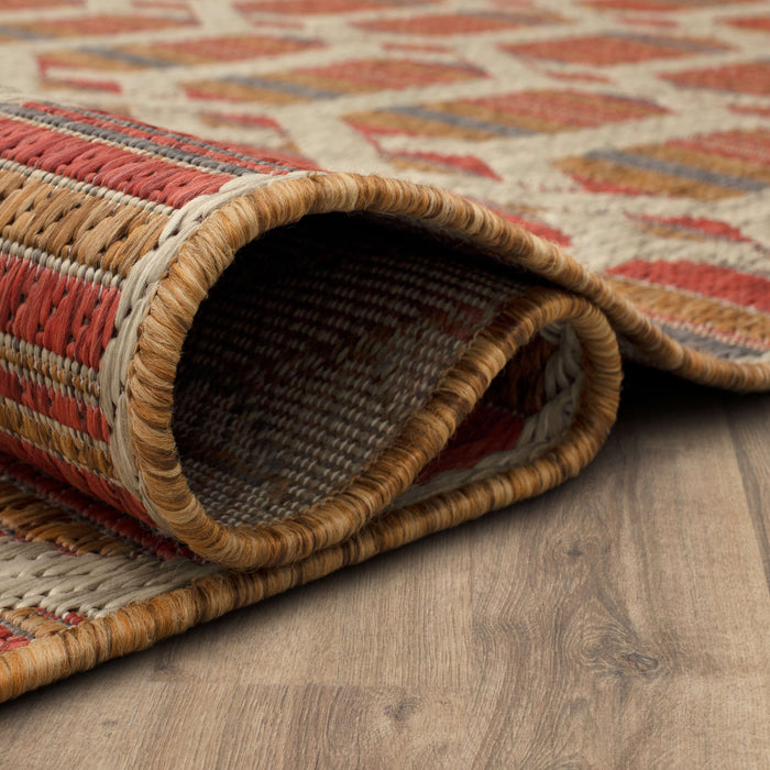 Jackson Trellis Spice Area Rug