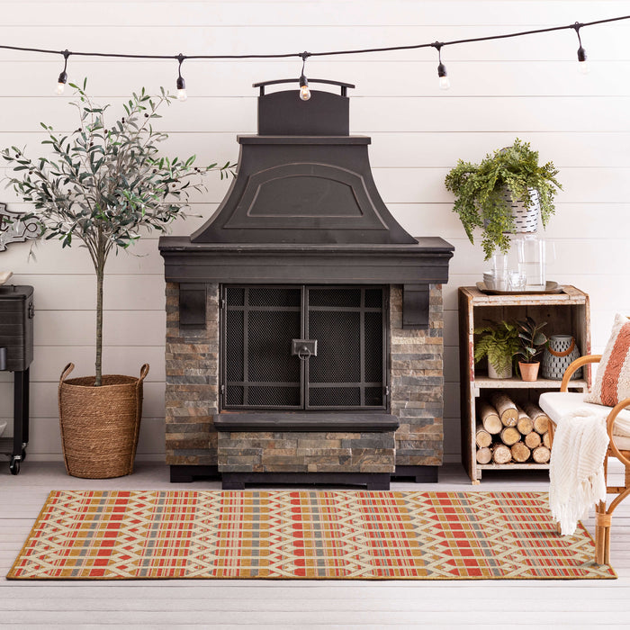 Jackson Trellis Spice Area Rug