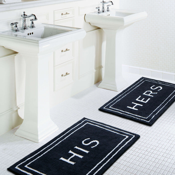 Martin Gentleman Blue & White Bath Mat