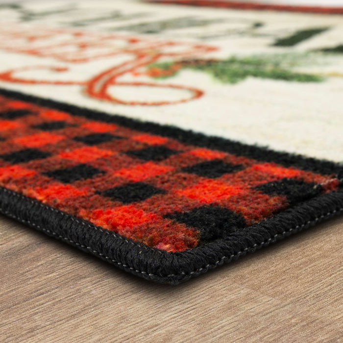 Holiday Cheer Multicolor Accent Rug