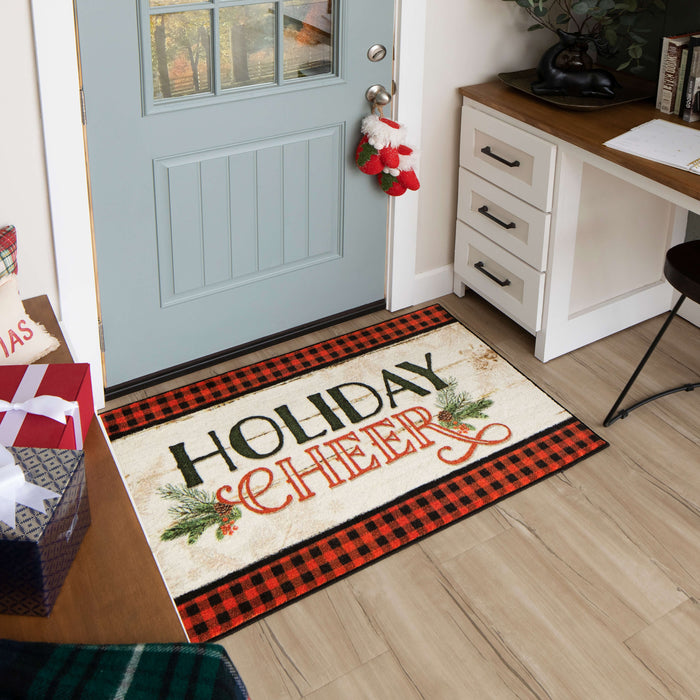 Holiday Cheer Multicolor Accent Rug