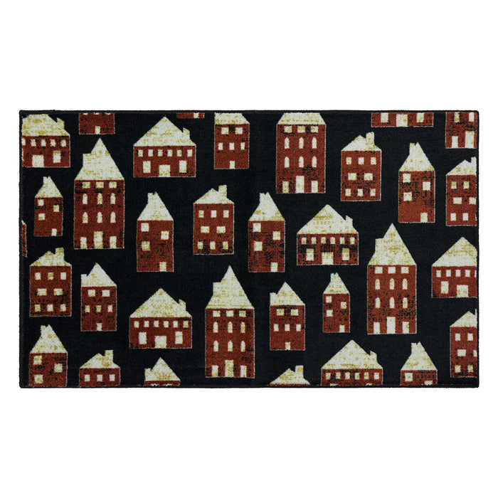 Holiday Cottages Black Accent Rug