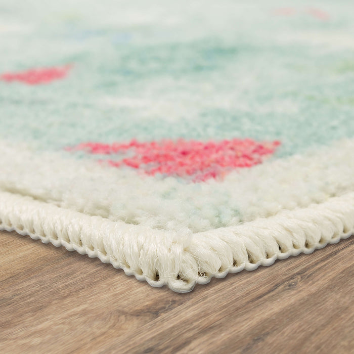 Holiday Forest Aqua Accent Rug