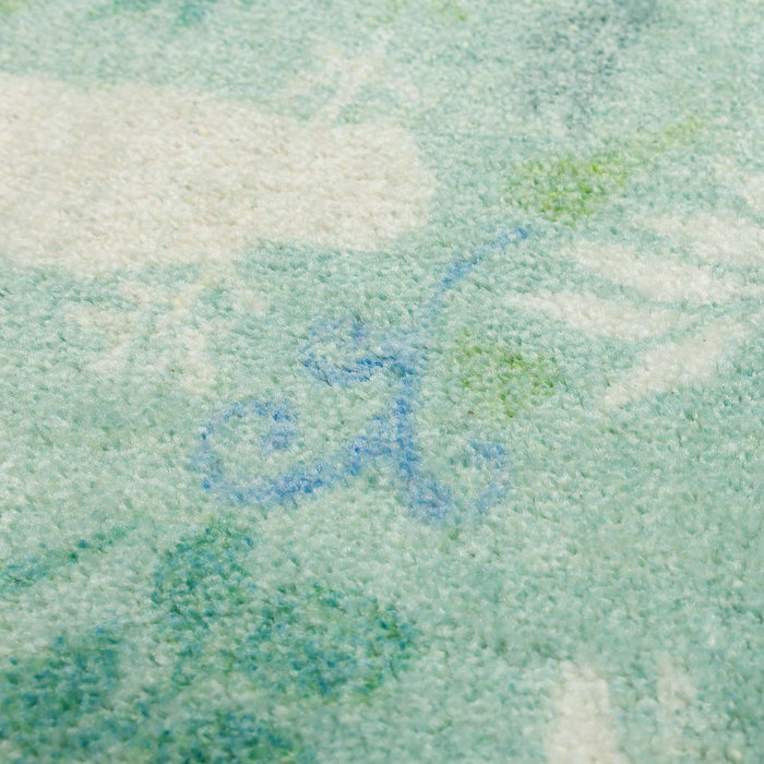 Holiday Forest Aqua Accent Rug