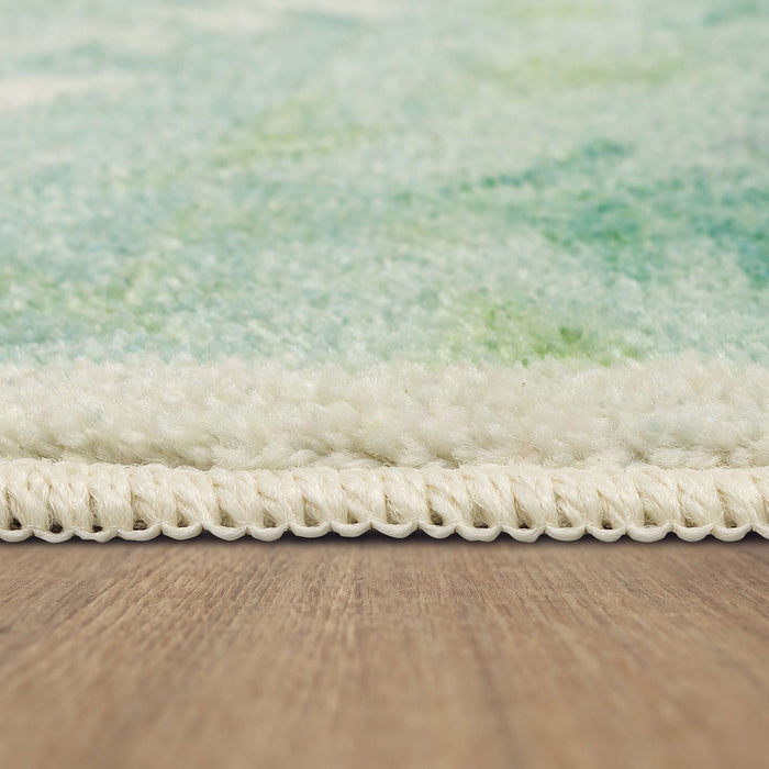 Holiday Forest Aqua Accent Rug