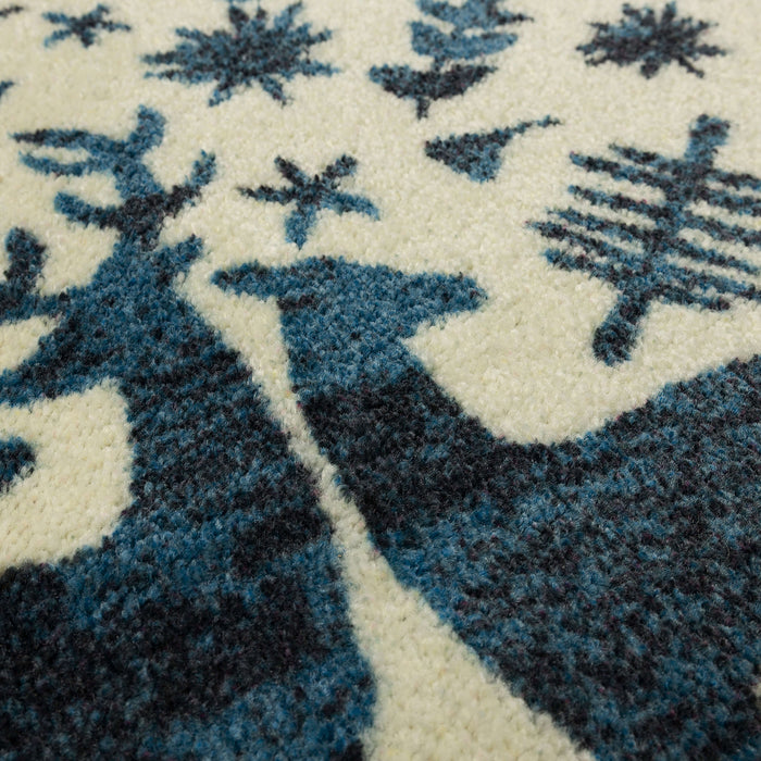 Holiday Forest Blue Accent Rug