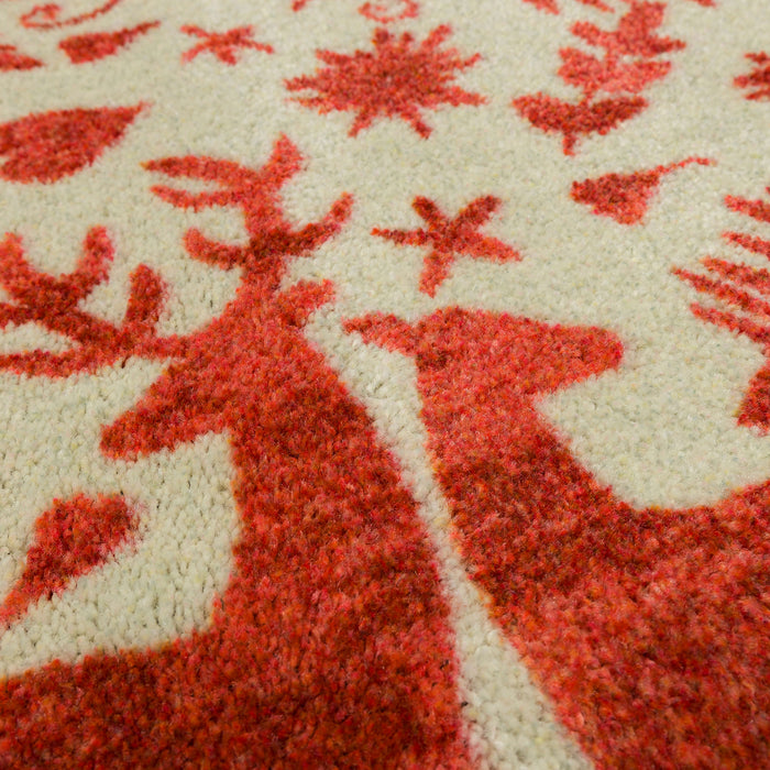 Holiday Forest Red Accent Rug