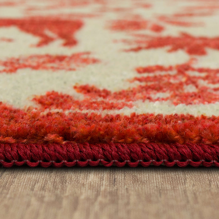 Holiday Forest Red Accent Rug