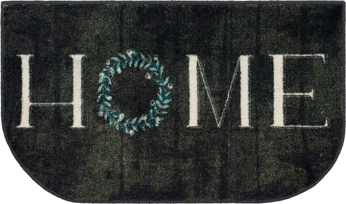 Wreath Home Black Accent Rug