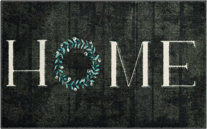 Wreath Home Black Accent Rug