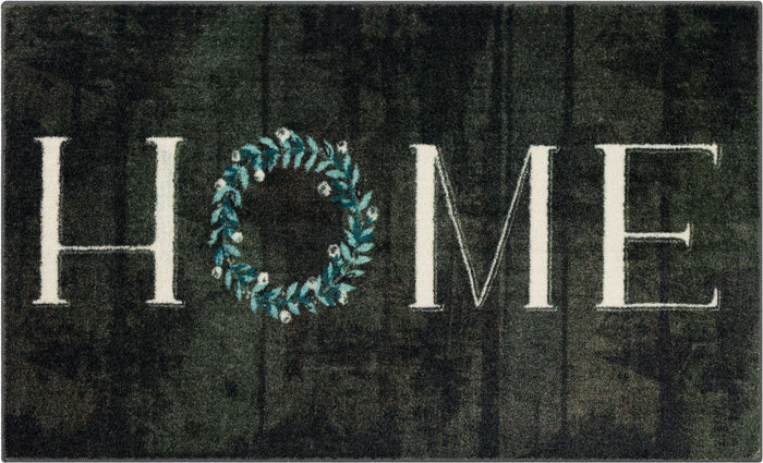 Wreath Home Black Accent Rug