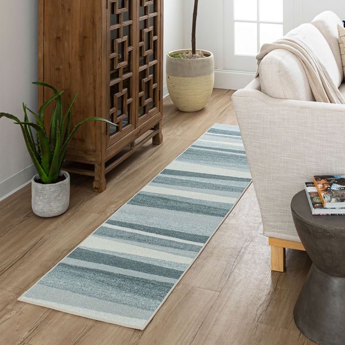 Grayson Stripe Navy Area Rug