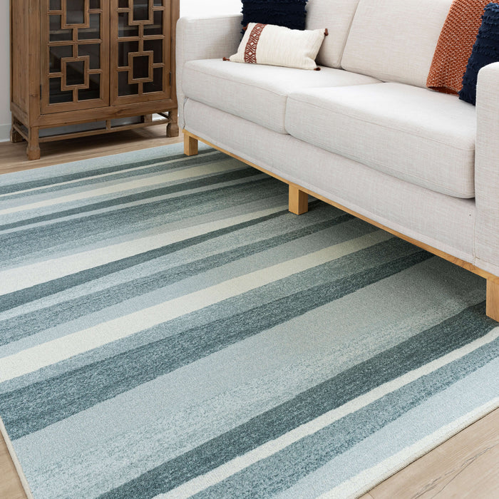 Grayson Stripe Navy Area Rug