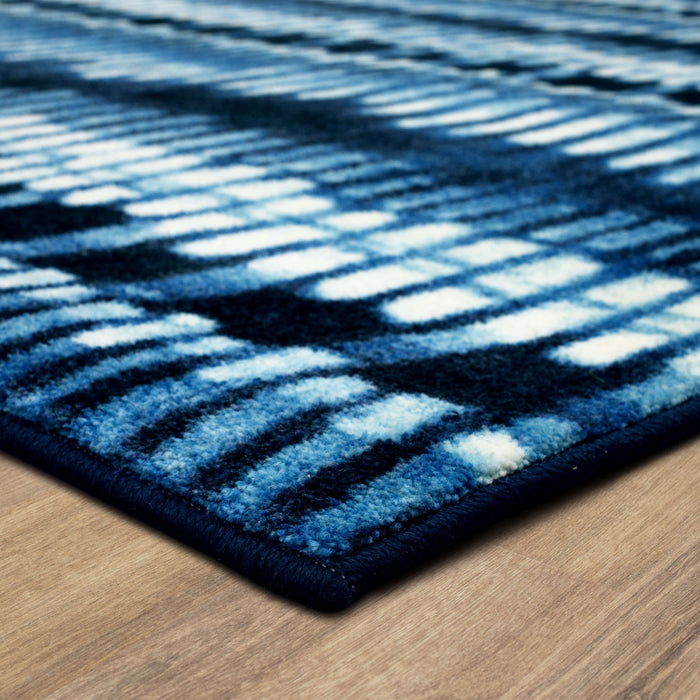 Technicolor Juliette Navy Area Rug