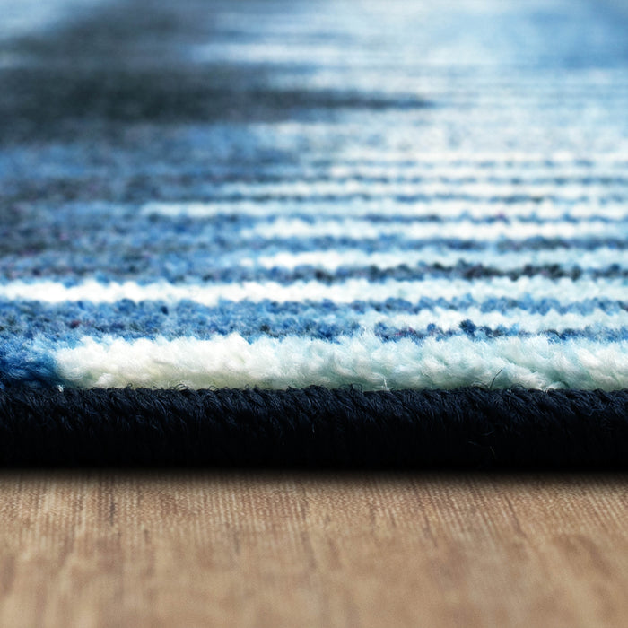 Technicolor Juliette Navy Area Rug