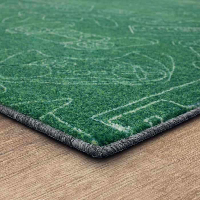 Technicolor Concord Green Area Rug