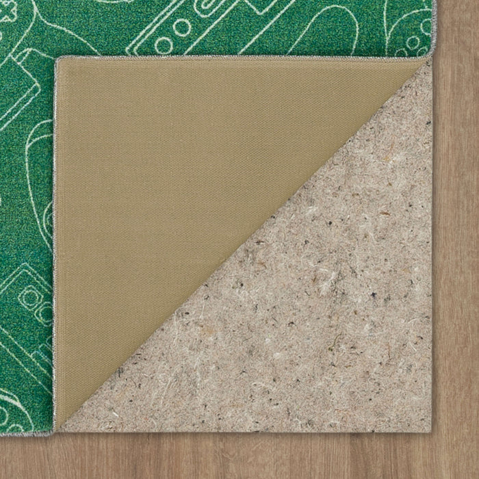 Technicolor Concord Green Area Rug