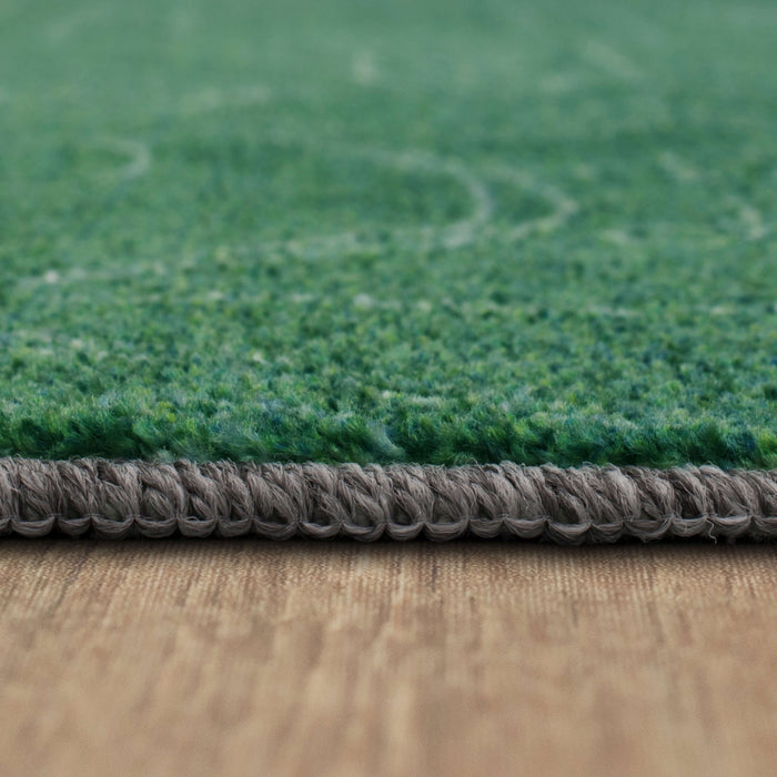 Technicolor Concord Green Area Rug