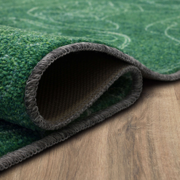 Technicolor Concord Green Area Rug