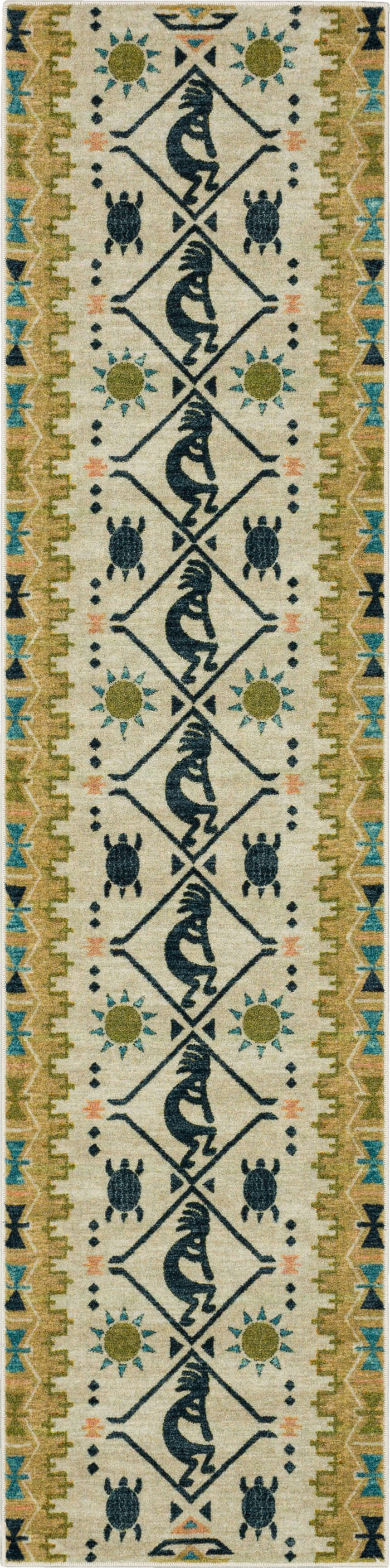 Kokopelii Striped Natural Area Rug