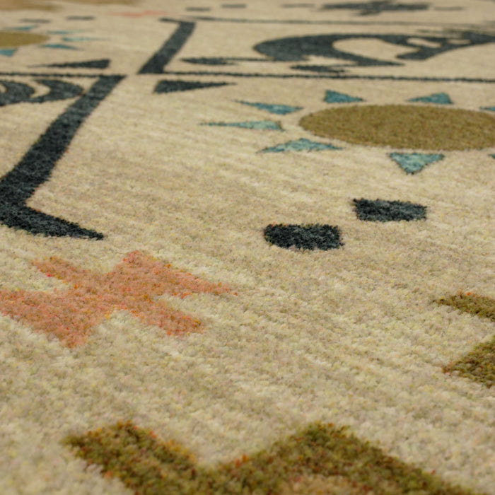 Kokopelii Striped Natural Area Rug