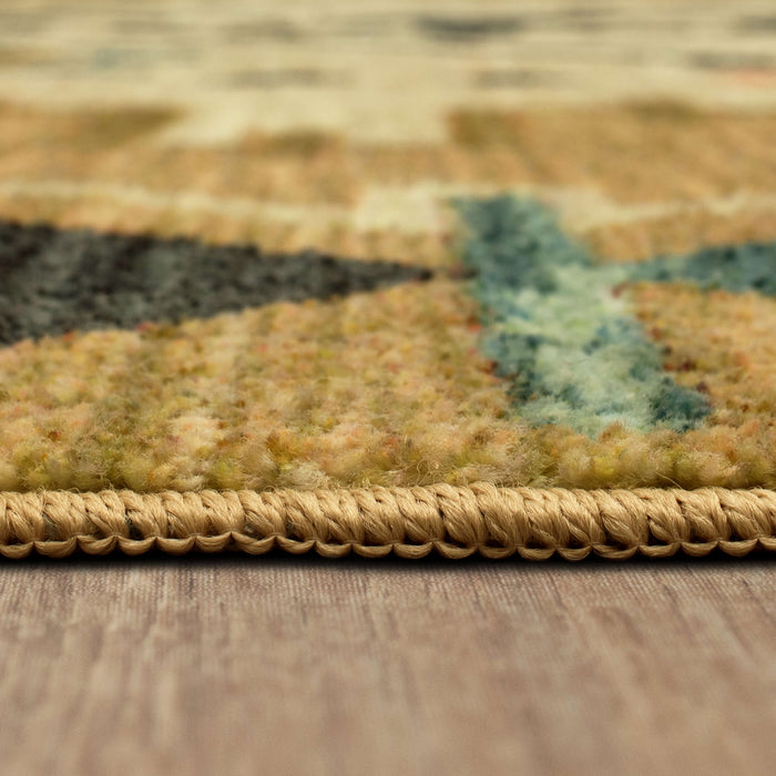 Kokopelii Striped Natural Area Rug