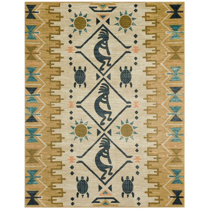 Kokopelii Striped Natural Area Rug