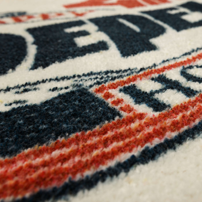 Home of the Brave White and Navy Accent Rug