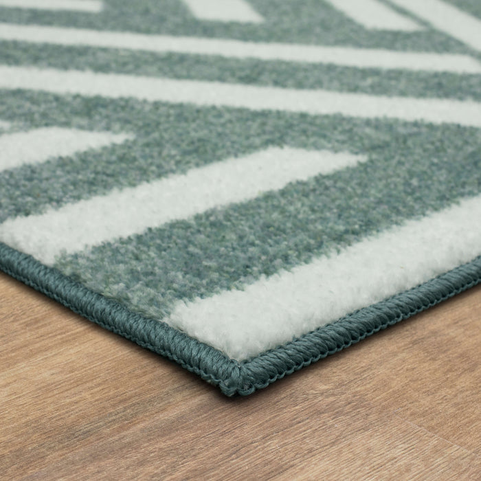 Technicolor Intertwined Grey Area Rug