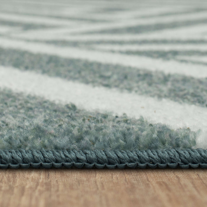 Technicolor Intertwined Grey Area Rug