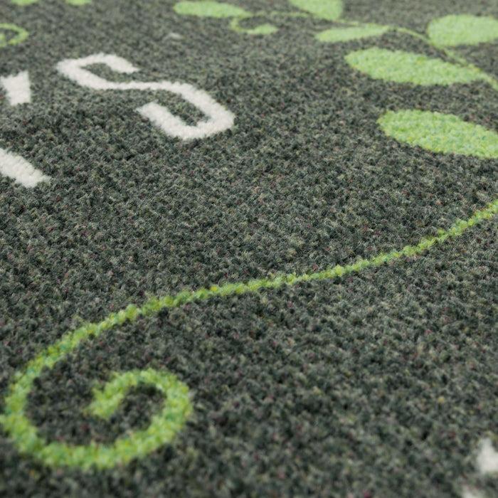 St Patrick's Day Black Accent Rug