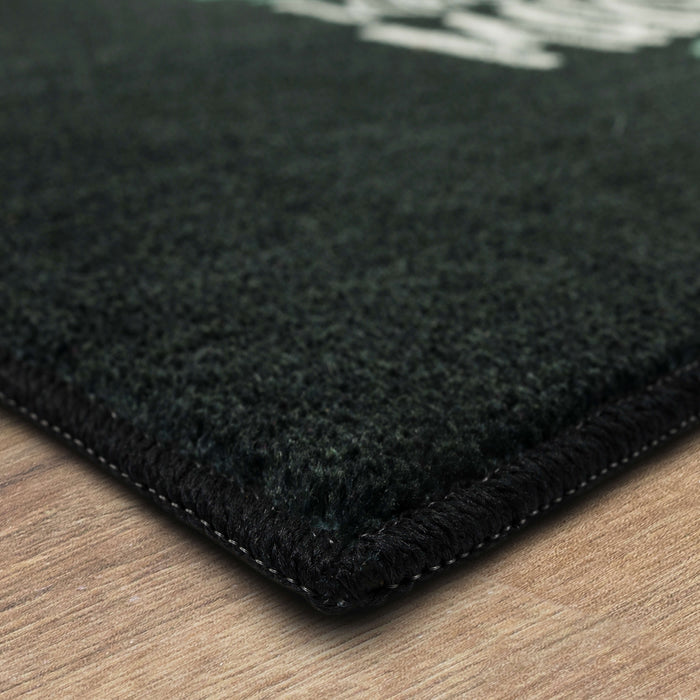 Frisky Whiskey Black Accent Rug