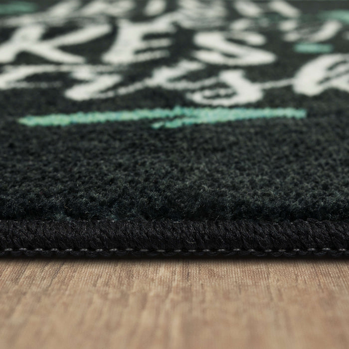 Frisky Whiskey Black Accent Rug