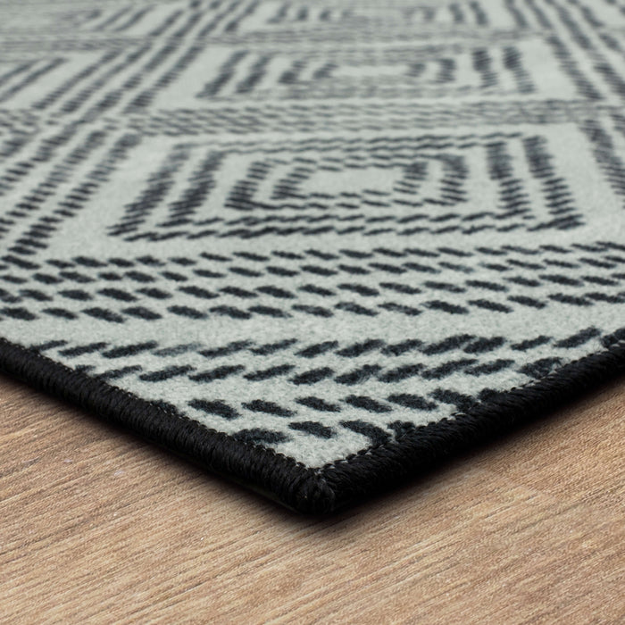Camilla Black Area Rug