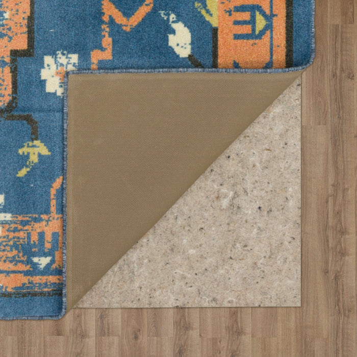Technicolor Aster Blue & Orange Area Rug