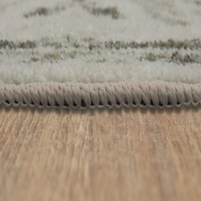 Technicolor Ferndale Gray & White Area Rug