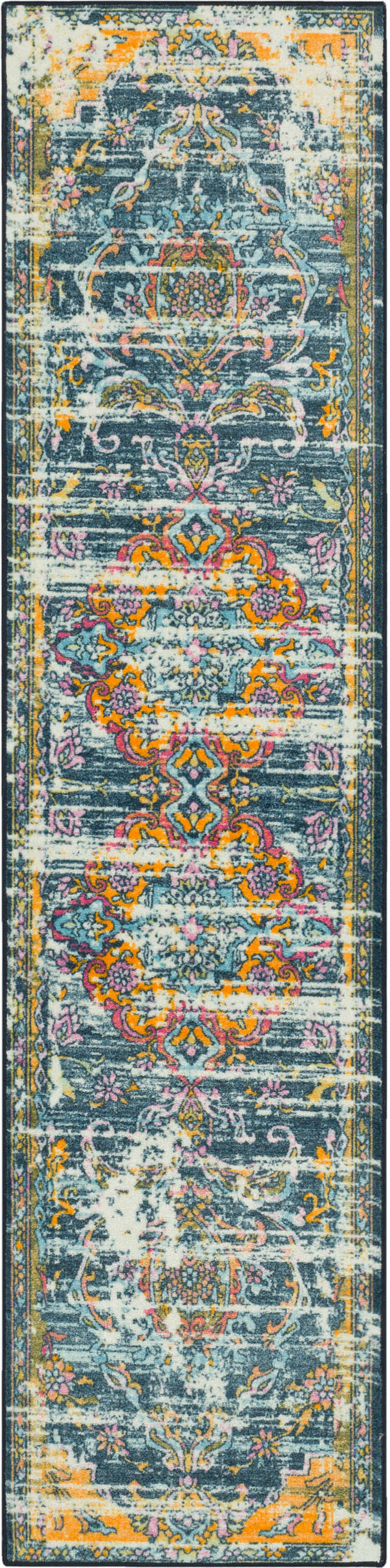 Technicolor Ferndale Pink & Blue Area Rug