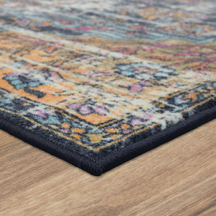 Technicolor Ferndale Pink & Blue Area Rug
