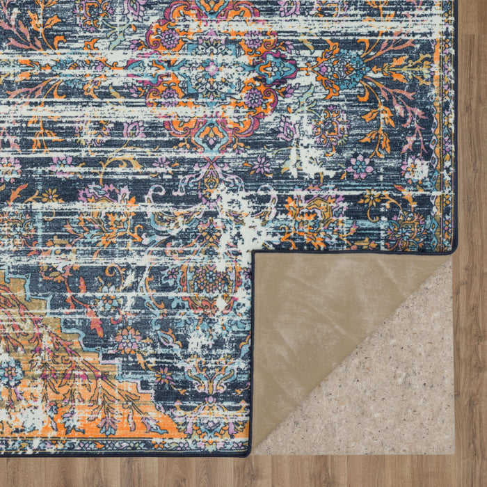 Technicolor Ferndale Pink & Blue Area Rug