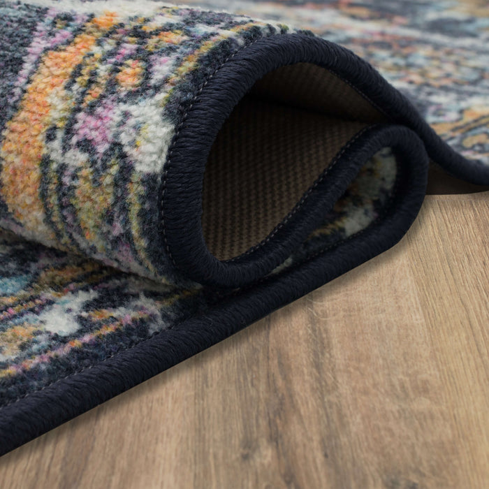 Technicolor Ferndale Pink & Blue Area Rug